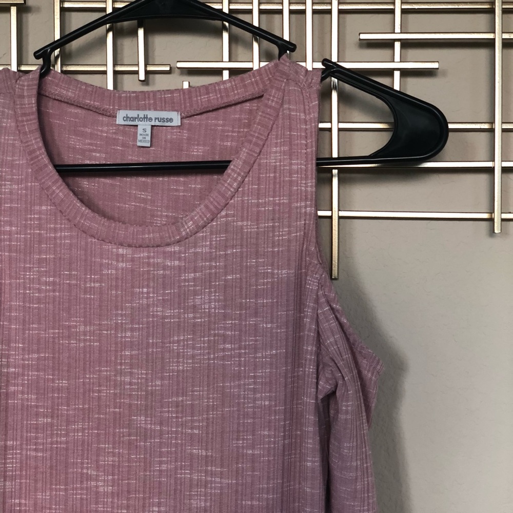 NWT Mauve Open Shoulder Dress